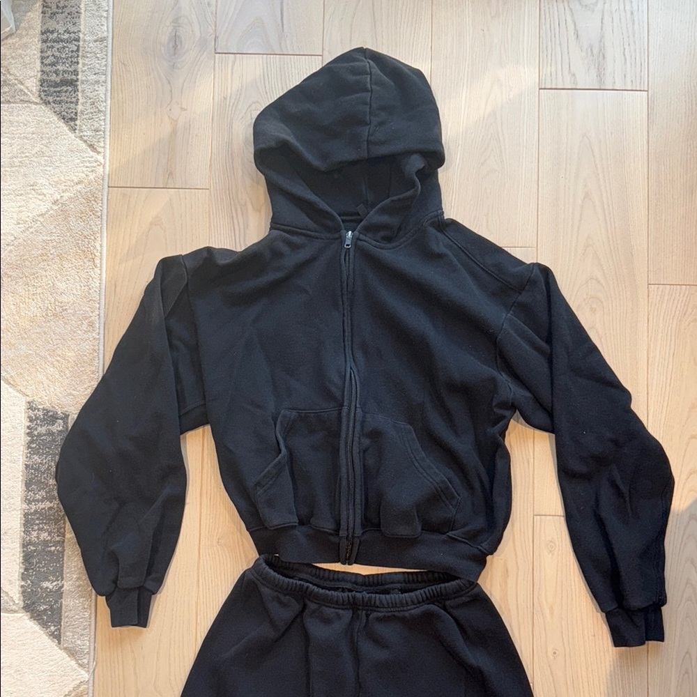 SKIMS Black Track Pants & Joggers Set
